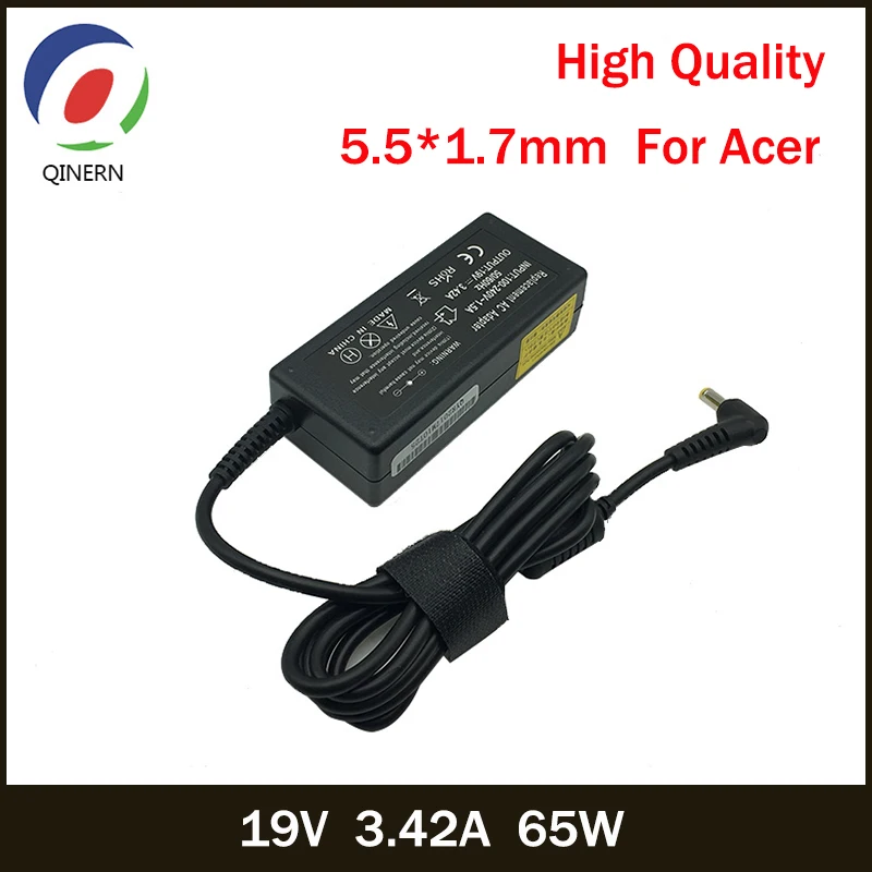 19V 3.42A 65W 5 5*1 7mm AC Адаптер зарядного устройства для ноутбука Acer Aspire 5315 5630 5735 5920 5535 5738