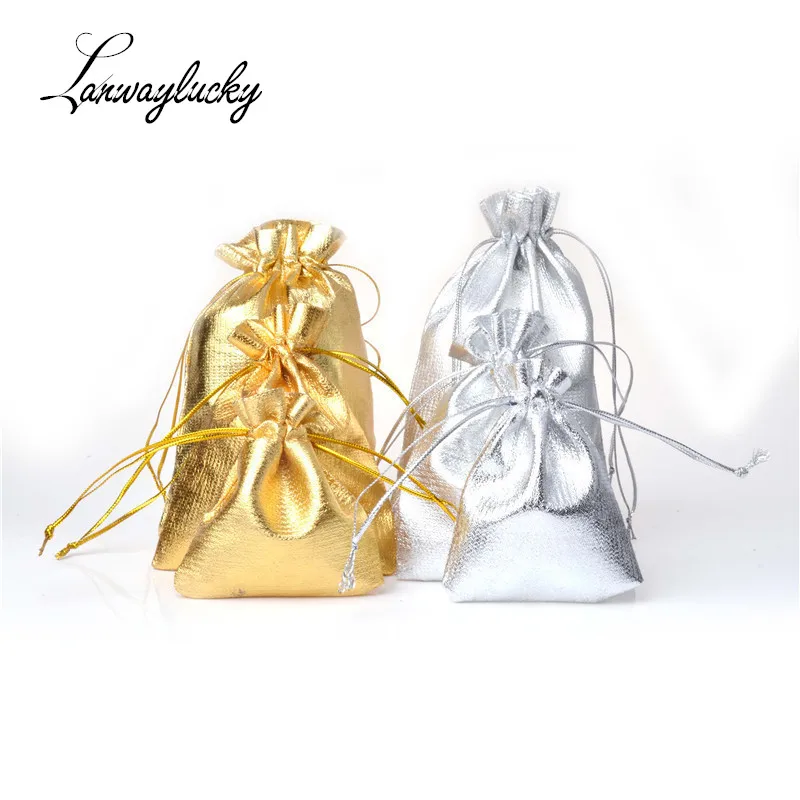 100pcs/lot Gold Silver Foil Jewelry Packaging & Display Pouches Drawstring Organza Bag Candy Cookies Party Favors Packing Bags
100pcs/lot Gold Silver Foil Jewelry Packaging & Display Pouches Drawstring Organza Bag Candy Cookies Party Favors Packing Bags
