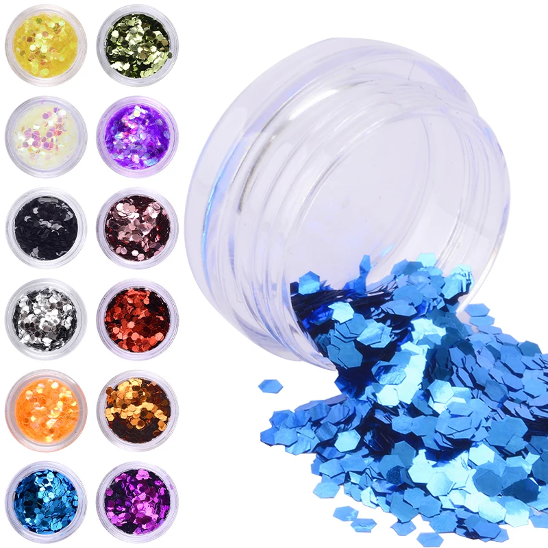 1 Bottle Hexagon Nail Glitter Sequins 3mm Colorful Paillette Tips Decor Manicure Nail Art Decorations 12 Colors Optional
1 Bottle Hexagon Nail Glitter Sequins 3mm Colorful Paillette Tips Decor Manicure Nail Art Decorations 12 Colors Optional