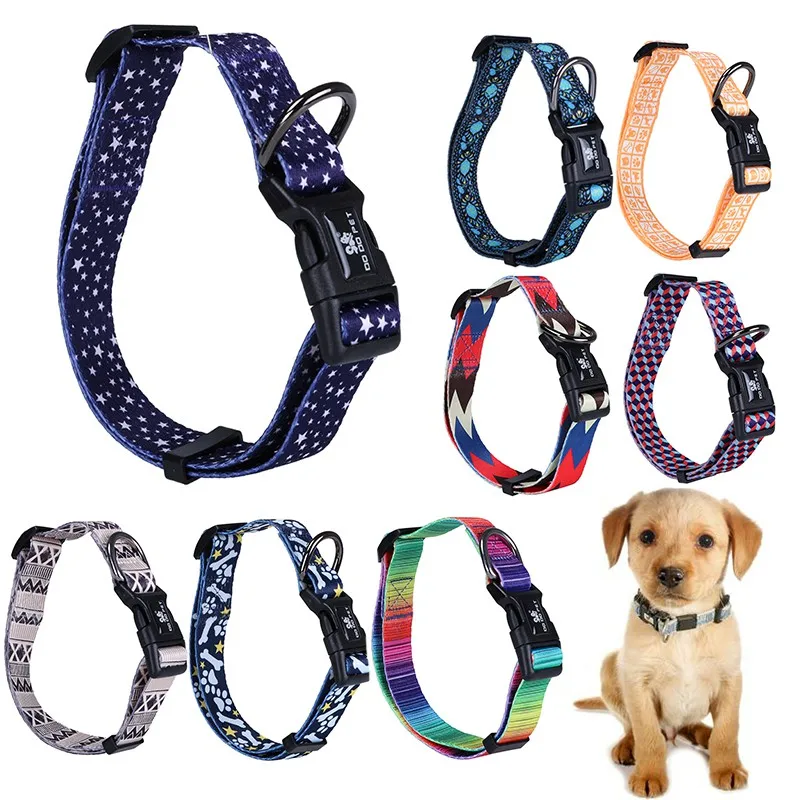 19 Colors Adjustable Rainbow Nylon Strap Dog Collar For Small And Big Pet Dogs Collars SML
19 Colors Adjustable Rainbow Nylon Strap Dog Collar For Small And Big Pet Dogs Collars SML