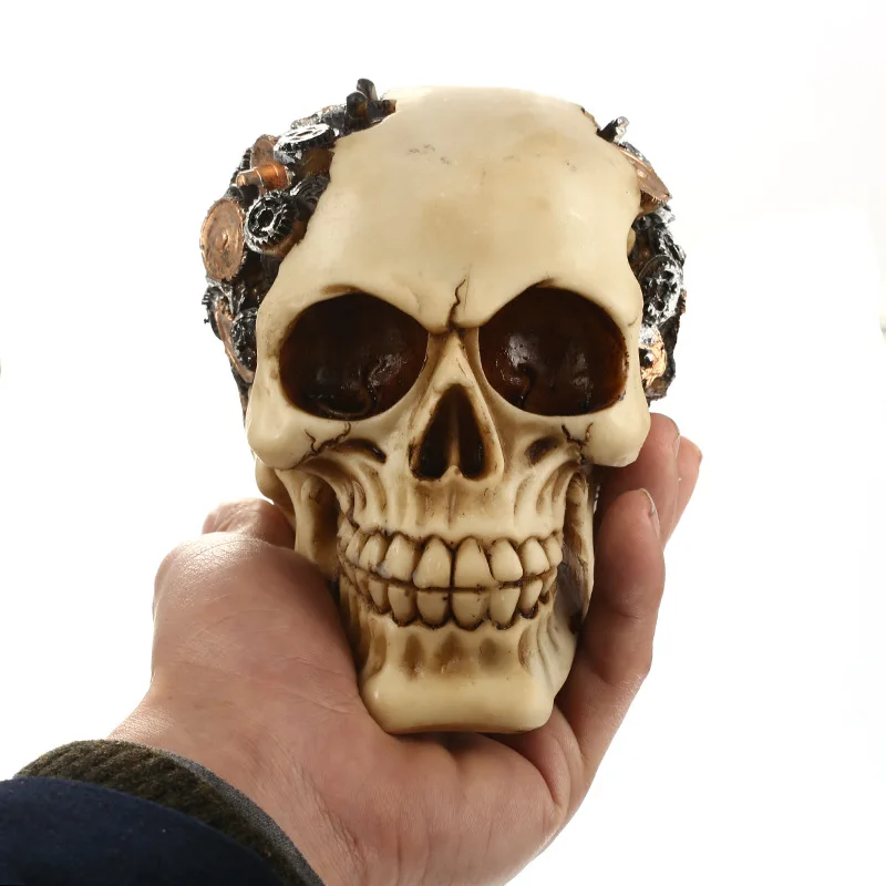 Moquerry Resin Craft Home Decoration Skeleton Skull Bullet Skull Model Punk Style Personalized Ornaments Bar Decor Halloween
Moquerry Resin Craft Home Decoration Skeleton Skull Bullet Skull Model Punk Style Personalized Ornaments Bar Decor Halloween