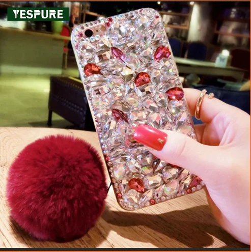 YESPURE роскошный Diy блестящий чехол с кристаллами и бриллиантами для женщин, чехол для Iphone 7 8, чехлы для телефонов с натуральным мехом и кисточк...
YESPURE роскошный Diy блестящий чехол с кристаллами и бриллиантами для женщин, чехол для Iphone 7 8, чехлы для телефонов с натуральным мехом и кисточк...