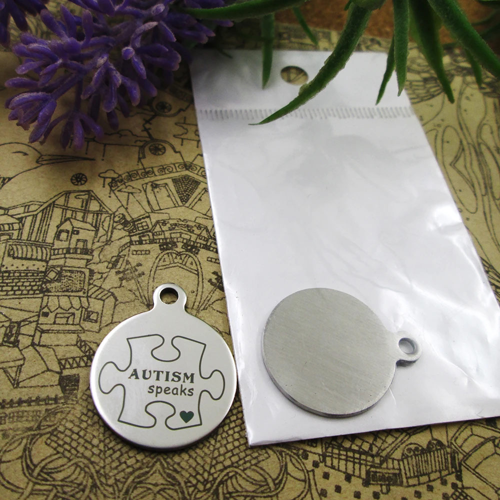 20pcs--"autism speaks"stainless steel charms more style for choosing DIY pendants for necklace
20pcs--"autism speaks"stainless steel charms more style for choosing DIY pendants for necklace