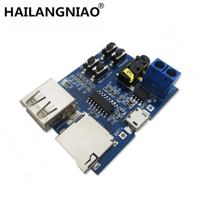 5pcs TF card U disk MP3 Format decoder board module amplifier decoding audio Player new!
5pcs TF card U disk MP3 Format decoder board module amplifier decoding audio Player new!