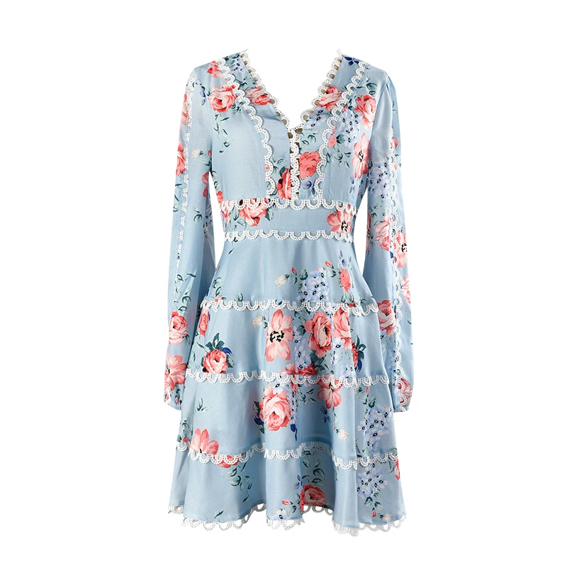 New 2009 Spring Female Popular Holiday Wind Printed Flax Lace Bordered Deep V Loin A Pendulous Temperament Dress
New 2009 Spring Female Popular Holiday Wind Printed Flax Lace Bordered Deep V Loin A Pendulous Temperament Dress