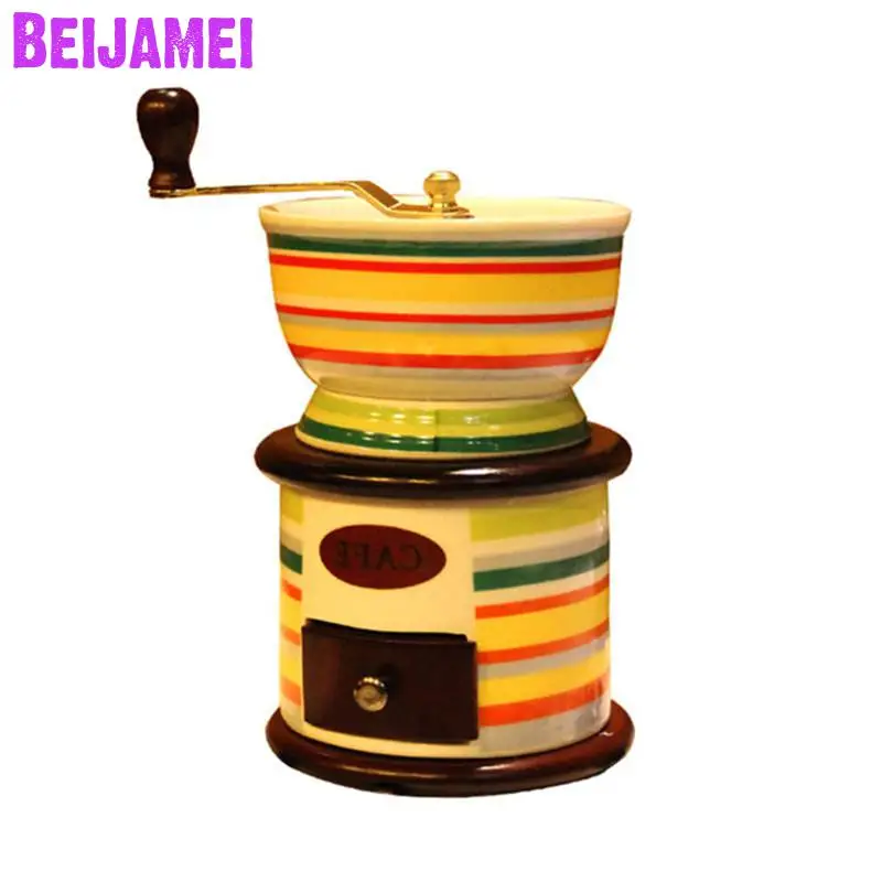 BEIJAMEI Retro Ceramic Manual Coffee Bean Maker Grinder Nut Mill Hand Grinding Tool Small Grinding Machine
BEIJAMEI Retro Ceramic Manual Coffee Bean Maker Grinder Nut Mill Hand Grinding Tool Small Grinding Machine
