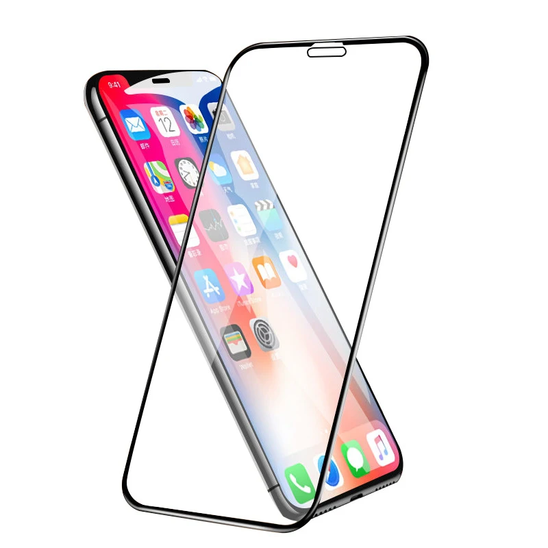 Защитное стекло 5D закаленное с полным покрытием для iphone 11Pro Max Xr Xs X 0 26 мм |