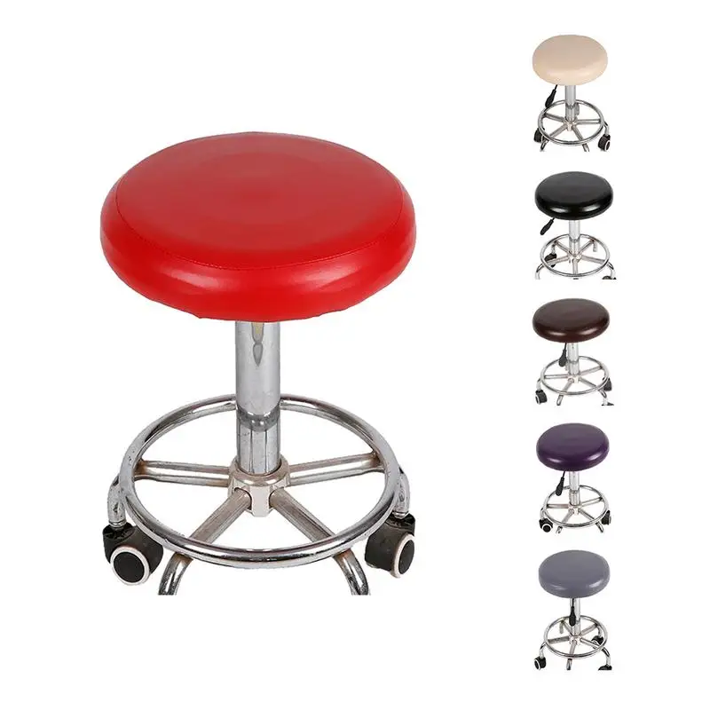 Elastic PU Leather Round Stool Chair Cover Waterproof Pump Chair Protector Bar Beauty Salon Small Round Seat Cushion Sleeve
Elastic PU Leather Round Stool Chair Cover Waterproof Pump Chair Protector Bar Beauty Salon Small Round Seat Cushion Sleeve