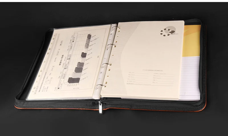 Папка портмоне A4 на молнии для документов кожаная папка офисный расширяющийся