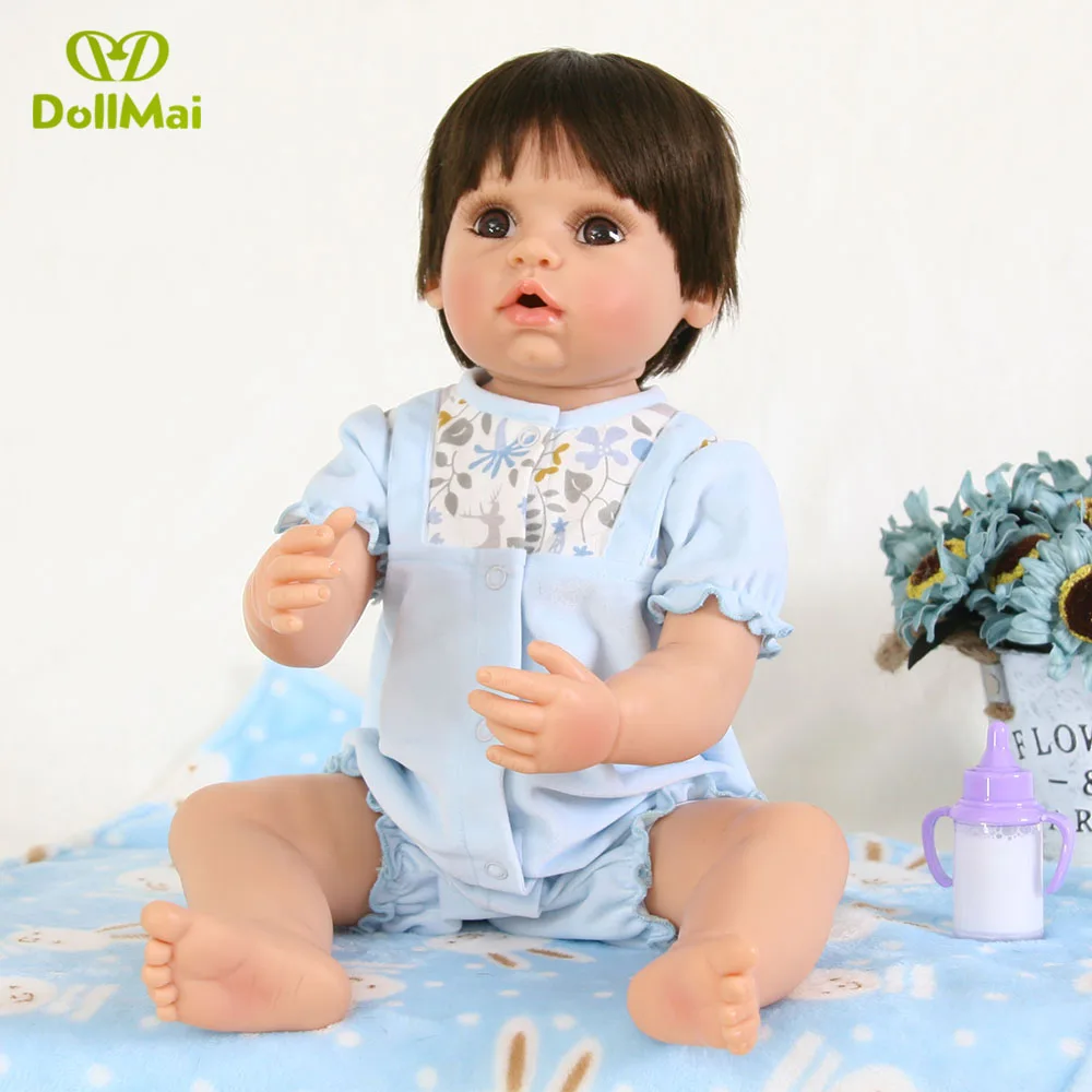 Full silicone vinyl reborn baby dolls 56cm real alive boy girl bebe reborn toddler dolls toys oyuncak bebek kids gift reborn
Full silicone vinyl reborn baby dolls 56cm real alive boy girl bebe reborn toddler dolls toys oyuncak bebek kids gift reborn