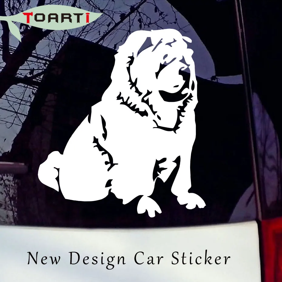 13 7*15 3 см Милая виниловая наклейка с принтом собаки на автомобиль грузовик