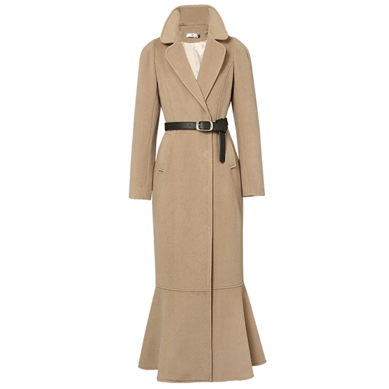 Plus size 2XL Vintage Women Long Woolen Coat Winter New slim Fashion Mermaid wool blends coat
Plus size 2XL Vintage Women Long Woolen Coat Winter New slim Fashion Mermaid wool blends coat
