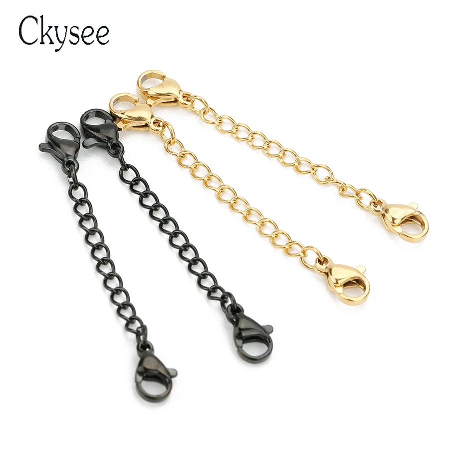 Ckysee 5Pcs/lot Stainless Steel Necklace Extender Chain With Lobster Clasps Gold 50mm Leng Bulk Extension Chain Diy Findings
Ckysee 5Pcs/lot Stainless Steel Necklace Extender Chain With Lobster Clasps Gold 50mm Leng Bulk Extension Chain Diy Findings