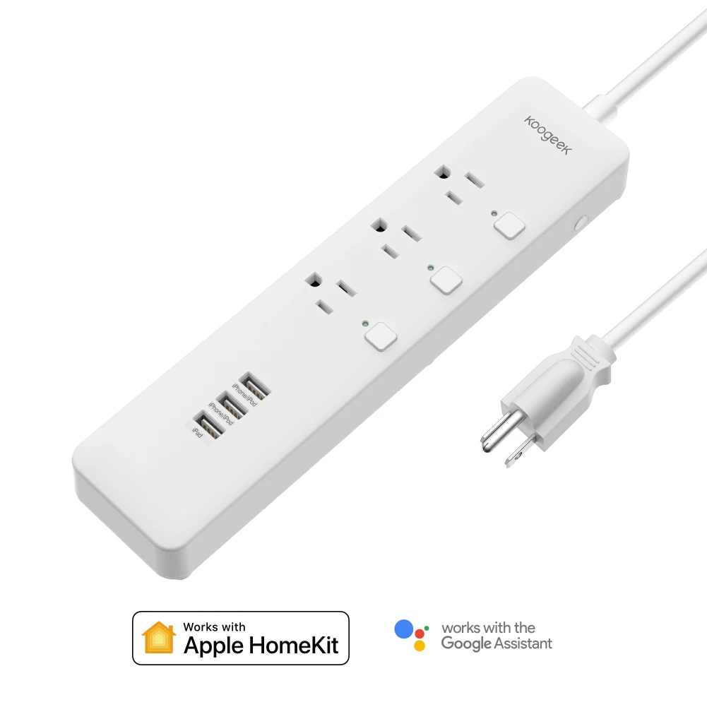Умная розетка Koogeek с индивидуальным управлением, светодиодная розетка Wi-Fi, удлинитель с 3 USB-портами для зарядки Apple HomeKit, пульт дистанционног...
Умная розетка Koogeek с индивидуальным управлением, светодиодная розетка Wi-Fi, удлинитель с 3 USB-портами для зарядки Apple HomeKit, пульт дистанционног...