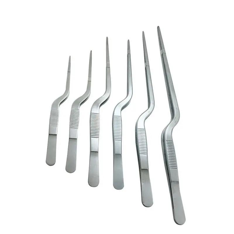 Multiple specifications Professional Chef Plating Tweezer Tongs Serving Presentation Stainless Steel Western food tools
Multiple specifications Professional Chef Plating Tweezer Tongs Serving Presentation Stainless Steel Western food tools