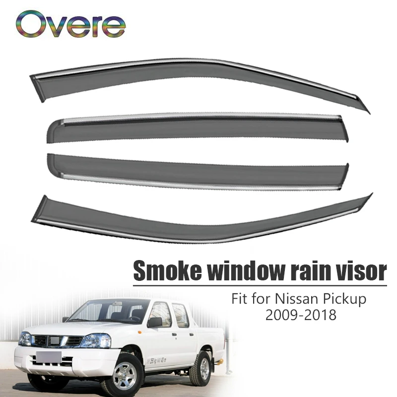 Overe 4Pcs/1Set Smoke Window Rain Visor For Nissan Pickup 2009-2018 Car-styling ABS Awnings Shelters Guard Accessories
Overe 4Pcs/1Set Smoke Window Rain Visor For Nissan Pickup 2009-2018 Car-styling ABS Awnings Shelters Guard Accessories