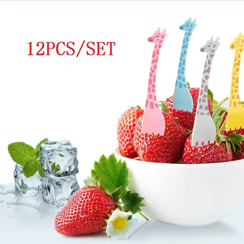 12pcs/set Giraffe Shape Fruit Fork Set Cartoon Animal Salad Forks Cake Fruit Picks Cutlery Party Forks Set Tableware
12pcs/set Giraffe Shape Fruit Fork Set Cartoon Animal Salad Forks Cake Fruit Picks Cutlery Party Forks Set Tableware