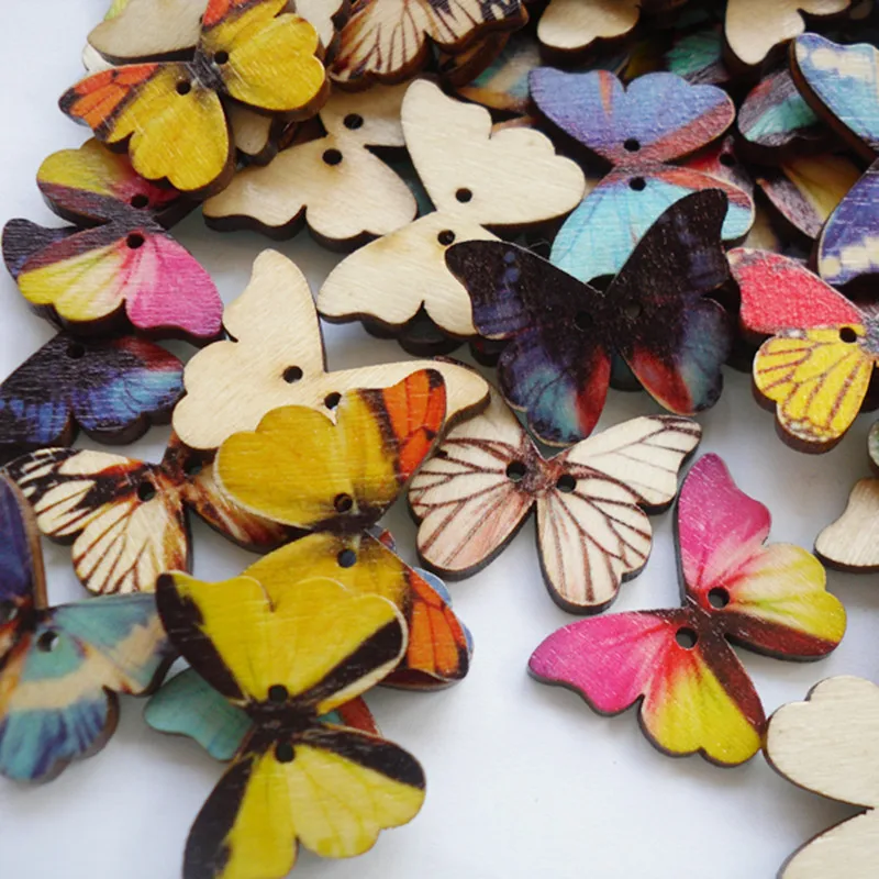 50Pcs Mixed Wooden Butterfly Buttons Diy Craft Fabric Decoration Sewing Needlework Embellishment Scrapbooking Jewelry Making
50Pcs Mixed Wooden Butterfly Buttons Diy Craft Fabric Decoration Sewing Needlework Embellishment Scrapbooking Jewelry Making
