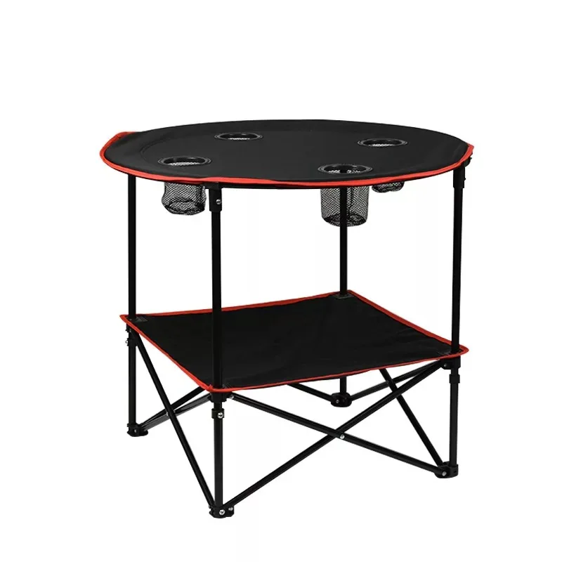 High quality simple multi-purpose folding outdoor round portable steel tube bracket fabric multi-function folding table
High quality simple multi-purpose folding outdoor round portable steel tube bracket fabric multi-function folding table