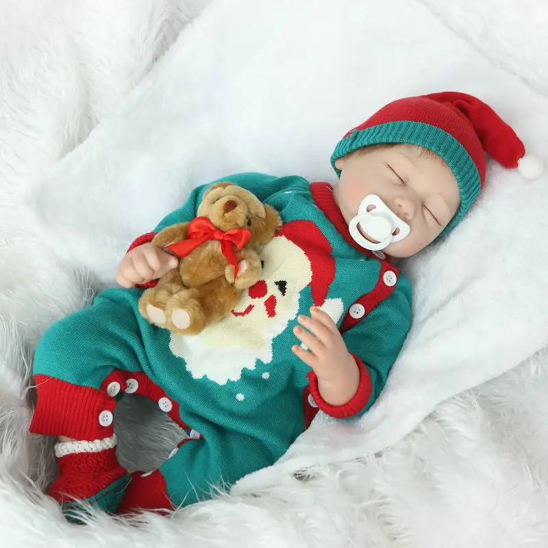 55cm Sleeping Soft Silicone Reborn Baby Dolls Realistic Looking Baby Girl Playmates Doll Toddler Cotton Body Xmas Gift
55cm Sleeping Soft Silicone Reborn Baby Dolls Realistic Looking Baby Girl Playmates Doll Toddler Cotton Body Xmas Gift