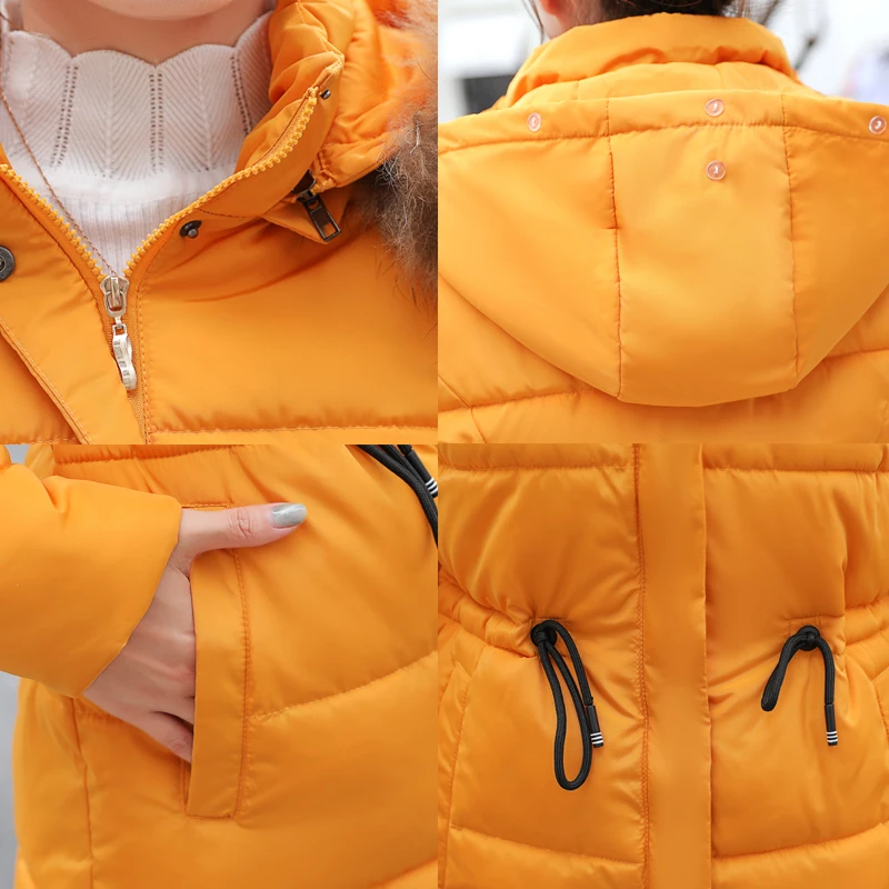 Парка женская из искусственного меха зимняя куртка 2019