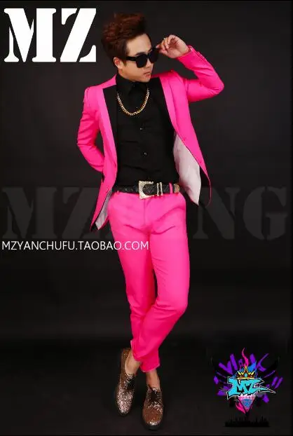 S-5XL 2022 New Male clothing singer fashion dj Bright rose red spell black single layer collar slim suit bar Men Stage costumes
S-5XL 2022 New Male clothing singer fashion dj Bright rose red spell black single layer collar slim suit bar Men Stage costumes