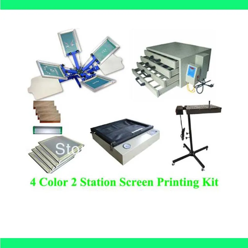 Free shipping discount full set 4 color 2 station t-shirt screen printing kit press printer machine flash dryer expsoure
Free shipping discount full set 4 color 2 station t-shirt screen printing kit press printer machine flash dryer expsoure