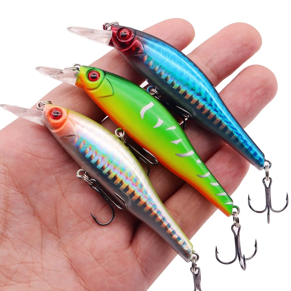New Minnow Fishing Lure 9.5cm 11.5g Laser Crankbait Hard Bait Wobblers Peche Bass Trolling Bait Isca Artificial For Fishing
New Minnow Fishing Lure 9.5cm 11.5g Laser Crankbait Hard Bait Wobblers Peche Bass Trolling Bait Isca Artificial For Fishing