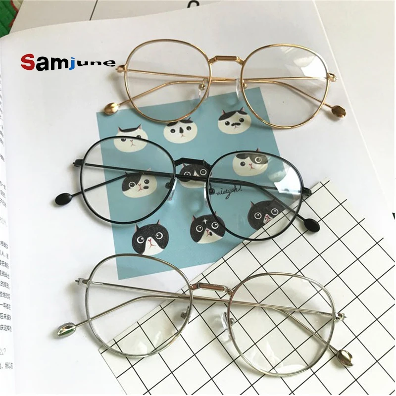 Samjune Round Eyeglasses Frame Glasses Women Men Glasses Frame Optical Anti-Blue Eyewear
Samjune Round Eyeglasses Frame Glasses Women Men Glasses Frame Optical Anti-Blue Eyewear