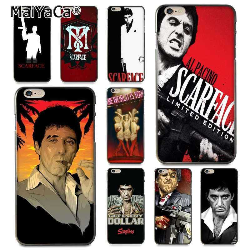 Scarface черный чехол Чехол для мобильного телефона iphone 11 12 Pro XR XS Max 8 7 6 6S Plus X 5 5S