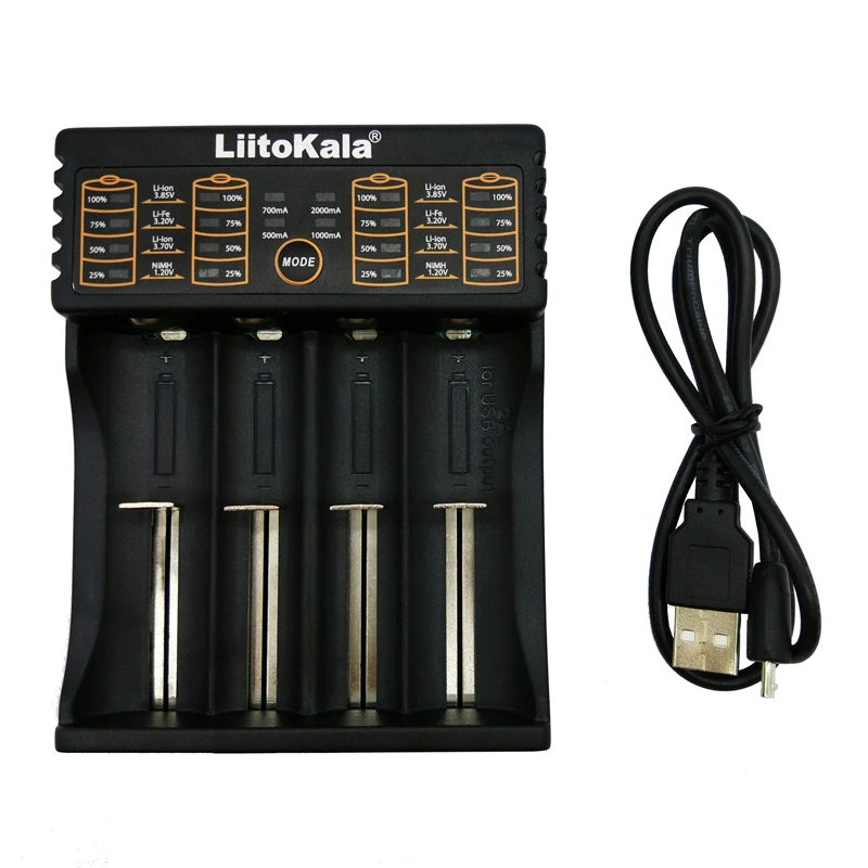 LiitoKala Lii-402 18650 battery charger 1.2V 3.7V 3.2V 3.85V AA/AAA 26650 10440 14500 16340 18350 battery smart charger
LiitoKala Lii-402 18650 battery charger 1.2V 3.7V 3.2V 3.85V AA/AAA 26650 10440 14500 16340 18350 battery smart charger