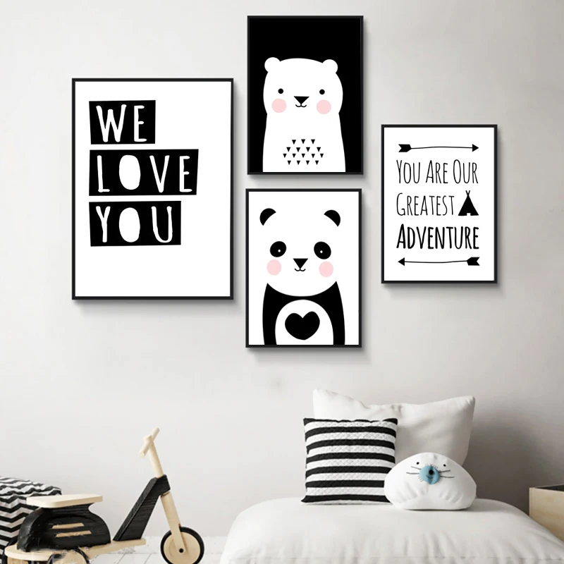 Baby Nursery Wall Art Canvas Poster Print Cartoon Minimalist Animal Painting Bear Panda Picture Nordic Kids Bedroom Decoration
Baby Nursery Wall Art Canvas Poster Print Cartoon Minimalist Animal Painting Bear Panda Picture Nordic Kids Bedroom Decoration