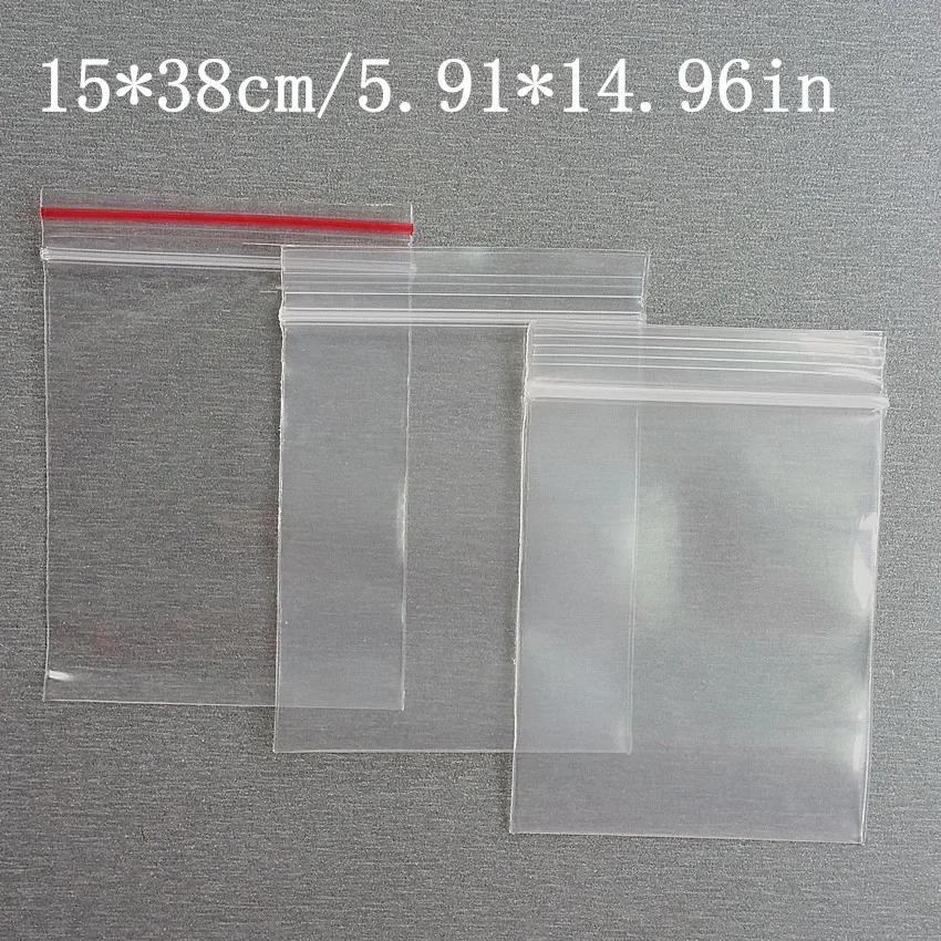2 Kinds Thick 15x38cm Self Sealing Zipper Ziplock Plastic Package Reclosable Clip Chain Grocery Packaging Packing Bags 1000pcs
2 Kinds Thick 15x38cm Self Sealing Zipper Ziplock Plastic Package Reclosable Clip Chain Grocery Packaging Packing Bags 1000pcs