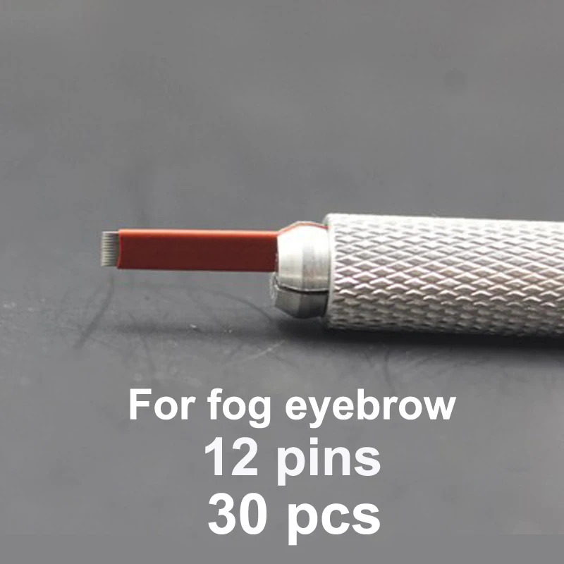 30PCS 12 Pins Fog Needles Blade For Permanent Eyebrow tattoo needle tips thin Manual Beauty Makeup microblading blades eyebrow
30PCS 12 Pins Fog Needles Blade For Permanent Eyebrow tattoo needle tips thin Manual Beauty Makeup microblading blades eyebrow