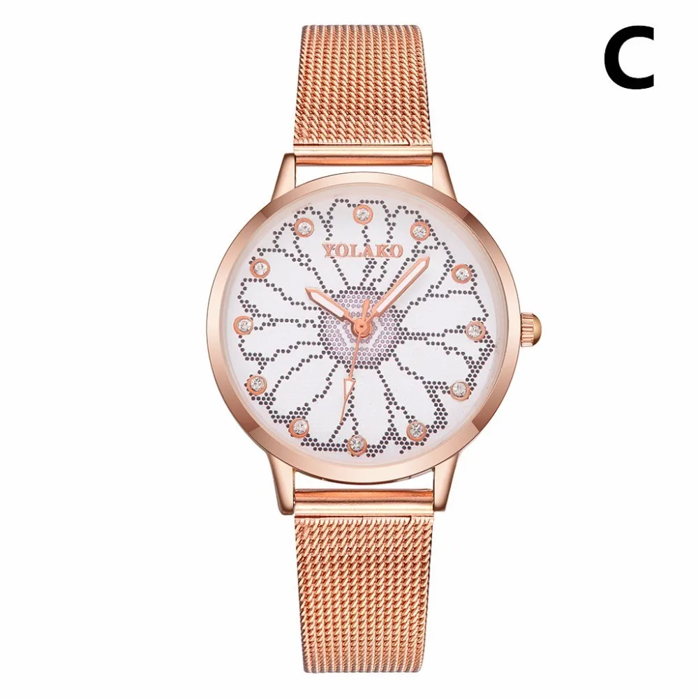 Fashion Women Watches YOLAKO Luxury Woman Wrist Watch Rhinestone Steel Band Lovely Flower Pattern Quartz Clock relogio feminino
Fashion Women Watches YOLAKO Luxury Woman Wrist Watch Rhinestone Steel Band Lovely Flower Pattern Quartz Clock relogio feminino