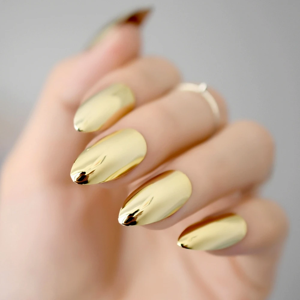 Ногти Дизайн Золотые Тона