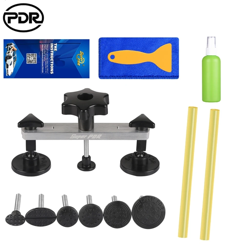 PDR Paintless Dent Repair Puller Tools Kit Car Dent Bridge Puller Set for Auto Repair 1-9cm Dents Removing Repair Hand Tools
PDR Paintless Dent Repair Puller Tools Kit Car Dent Bridge Puller Set for Auto Repair 1-9cm Dents Removing Repair Hand Tools