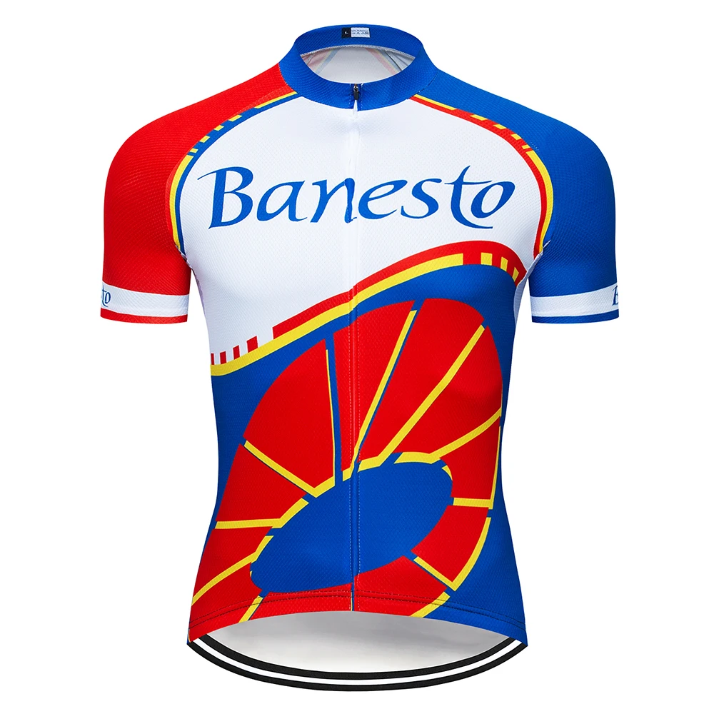Banesto Men Cycling Jersey Short Sleeve Summer Breathable Quick Dry MTB Cycling Clothing Bike Wear Shirt Ropa
Banesto Men Cycling Jersey Short Sleeve Summer Breathable Quick Dry MTB Cycling Clothing Bike Wear Shirt Ropa