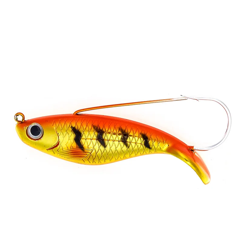 5 Pieces Fish Shaped Lead Lure 8cm 21g Swimbait Artificial Hard Bait Wobbler Bass Pike Fishing | Спорт и развлечения