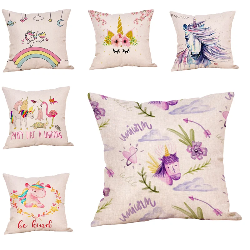 Cushion Cover Modern Home Decorative Pillow Vase Vintage Cotton LinenNew Hot Sale Cute Unicorn Poster Print Sofa Car Pillowslip
Cushion Cover Modern Home Decorative Pillow Vase Vintage Cotton LinenNew Hot Sale Cute Unicorn Poster Print Sofa Car Pillowslip