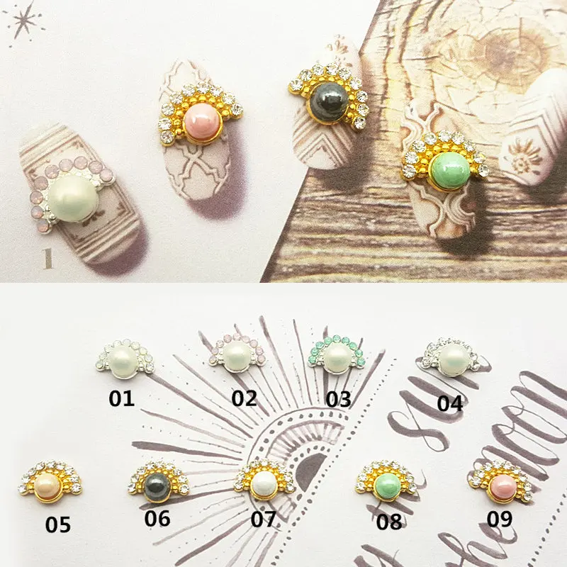 New 10pcs/lot 3d Alloy nail Jewelry Stickers Nails Tips metal sector Decorations Manicure Tools professional nail supplies
New 10pcs/lot 3d Alloy nail Jewelry Stickers Nails Tips metal sector Decorations Manicure Tools professional nail supplies