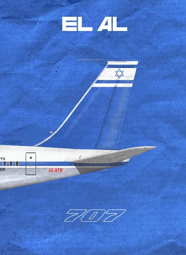 Израиль EL AL Airlines путешествия Туризм красивый воздушный хостеров Ретро винтажный