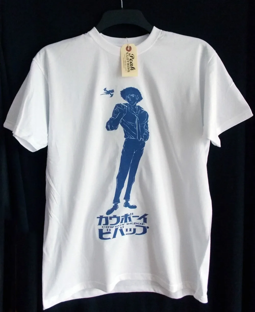Футболка Cowboy Bebop, аниме, унисекс, с изображением рыбки-меча, новинка 2019, 100% хлопок, высокое качество, смешные футболки с рисунком
Футболка Cowboy Bebop, аниме, унисекс, с изображением рыбки-меча, новинка 2019, 100% хлопок, высокое качество, смешные футболки с рисунком