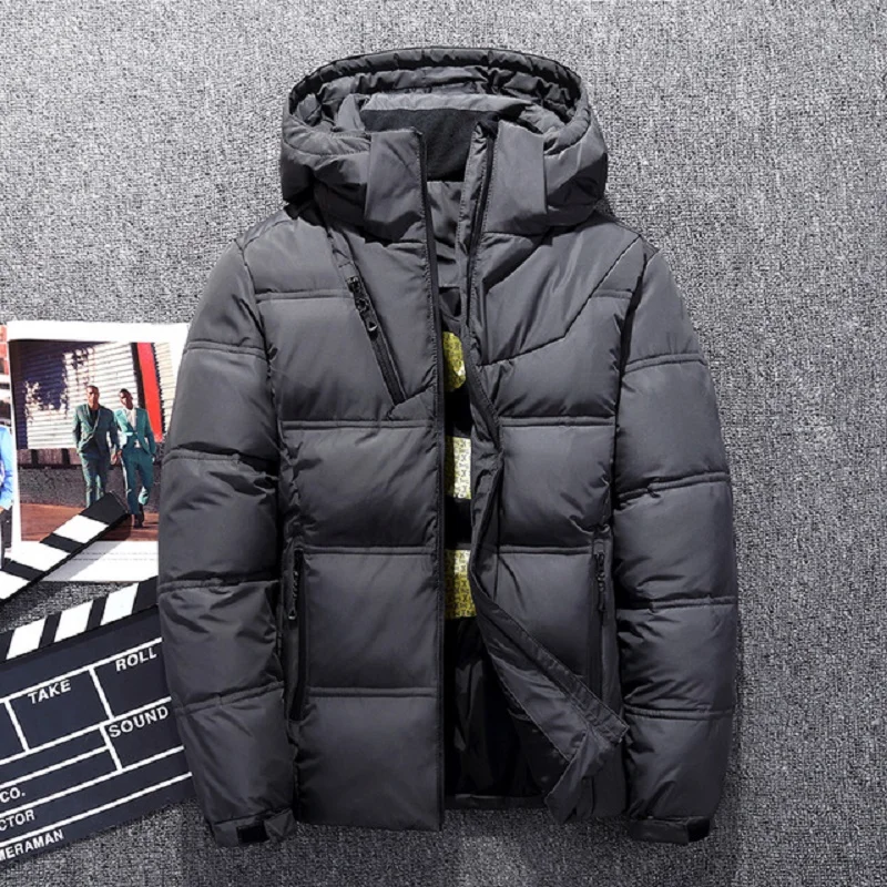 Hot Sale Windproof Down Jackets Men Warm Hooded Winter Outerwear High Quality Smart Casual White Down Coats Male Padded Jacket
Hot Sale Windproof Down Jackets Men Warm Hooded Winter Outerwear High Quality Smart Casual White Down Coats Male Padded Jacket