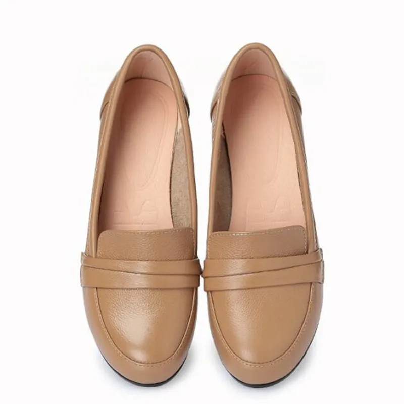 Hot Sell 2020 Spring New Fashion Genuine Leather Shoes Women's Shoes Flat Slope with Comfort Work Mother Women Flats Plus Size
Hot Sell 2020 Spring New Fashion Genuine Leather Shoes Women's Shoes Flat Slope with Comfort Work Mother Women Flats Plus Size