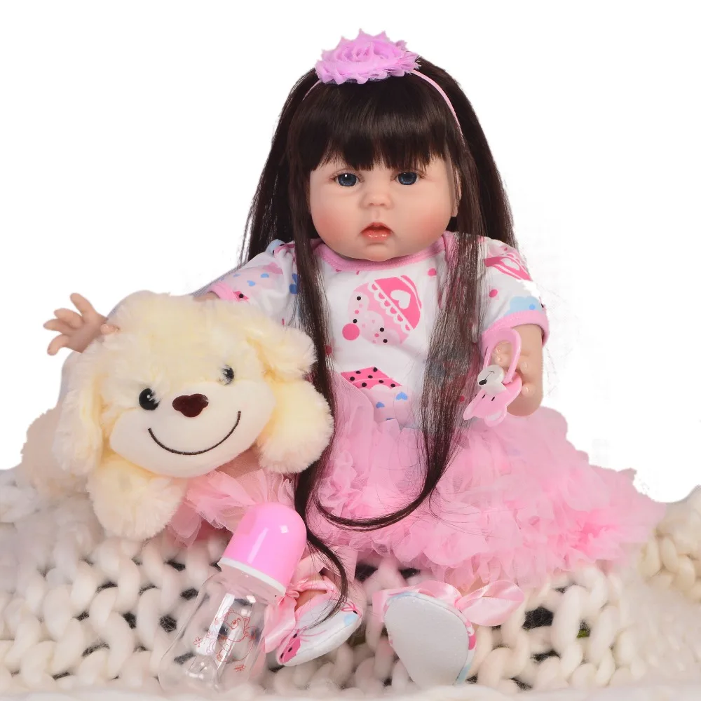 Reborn toddler bebe girl doll 22inch 55cm soft silicone reborn baby dolls toys for children birthday gift rebon boneca
Reborn toddler bebe girl doll 22inch 55cm soft silicone reborn baby dolls toys for children birthday gift rebon boneca