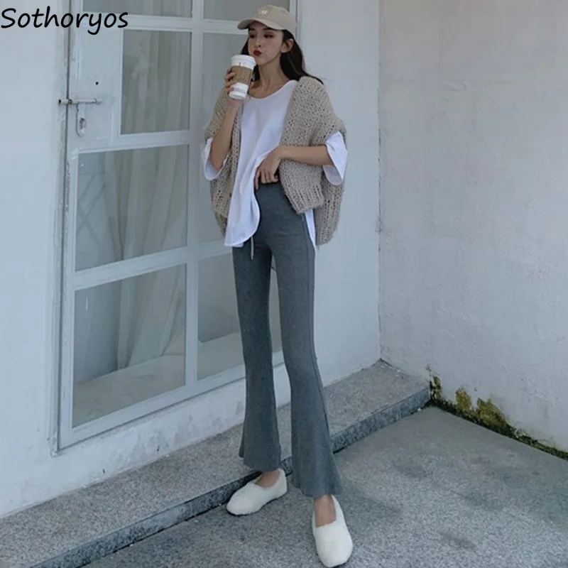 Pants Women Long Solid Slim Soft High Quality Female Trendy Womens Korean Style Flare Trousers Spring Chic Solid Drawstring Girl
Pants Women Long Solid Slim Soft High Quality Female Trendy Womens Korean Style Flare Trousers Spring Chic Solid Drawstring Girl