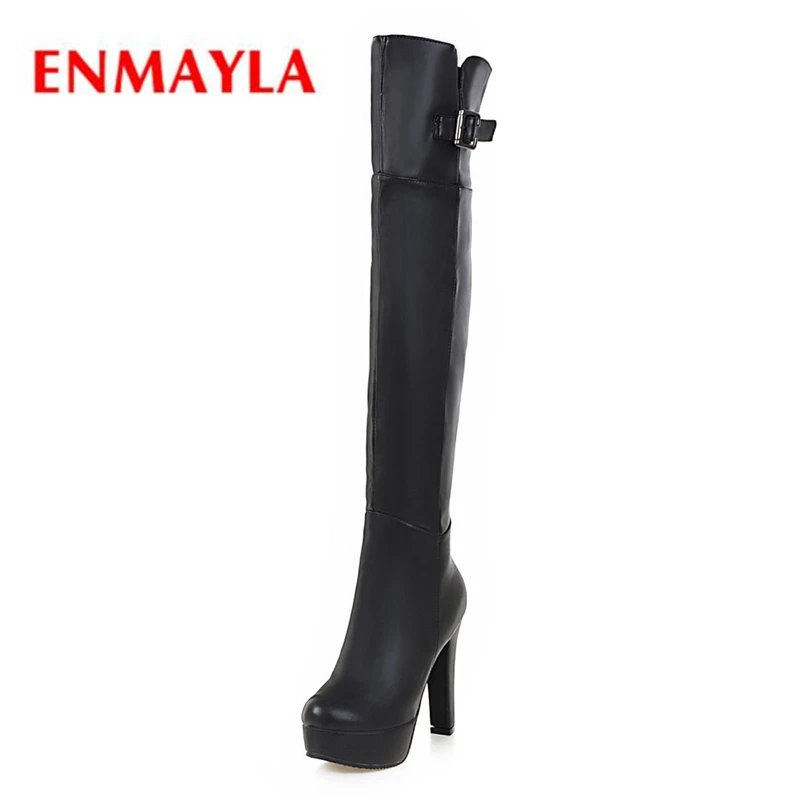 ENMAYLA 2020 New fashion women round toe zip over-the-knee high heel boots lady solid buckle boots ZYL527
ENMAYLA 2020 New fashion women round toe zip over-the-knee high heel boots lady solid buckle boots ZYL527