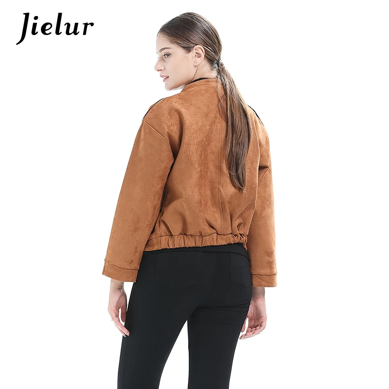 Jielur Europe 2020 New Winter Suede Jacket Women Solid Color Buttons Pocket Coat Female Leather Long Sleeve Short Jackets S-XL
Jielur Europe 2020 New Winter Suede Jacket Women Solid Color Buttons Pocket Coat Female Leather Long Sleeve Short Jackets S-XL