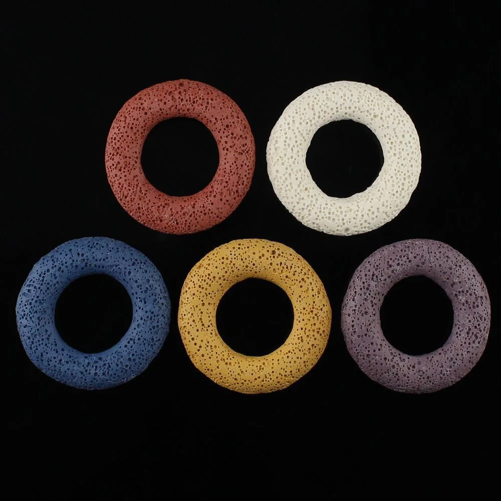( 5 pieces/lot) 2" New Lava Gem stone Circle Donut Pendant Beads Multi-color for you choose
( 5 pieces/lot) 2" New Lava Gem stone Circle Donut Pendant Beads Multi-color for you choose